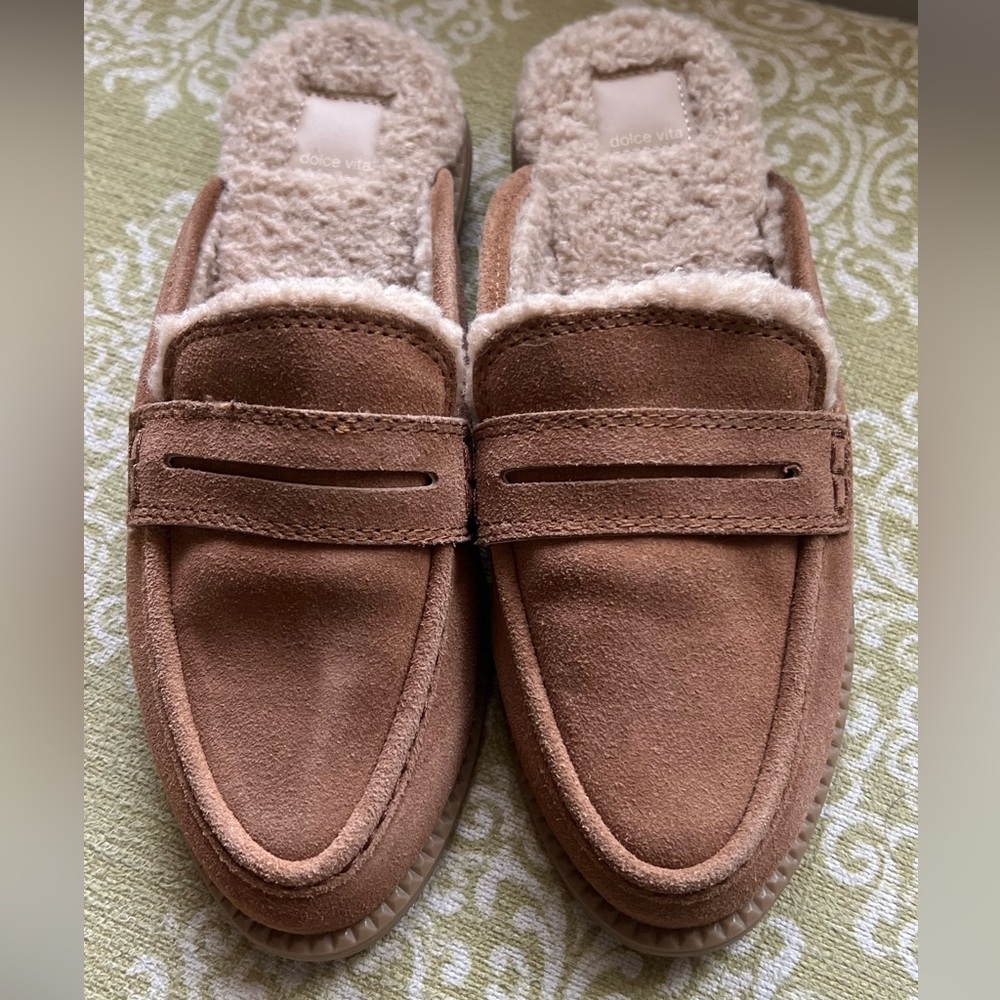 Dolce Vita Harvey Faux Fur Slides